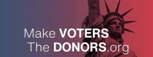 Make Voters the Donors logo