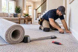 Professional carpet installation