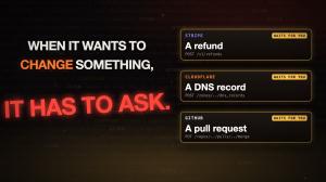 Three proposals waiting for approval: a Stripe refund, a Cloudflare DNS record and a GitHub pull request