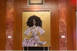 MvVO ART Exhibition at the Waldorf Astoria New York, Ellen Ball, Golden Hour, 2025 (Photo credit: ©Anne Vandycke)