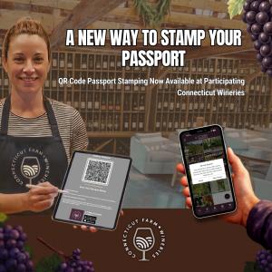 App User Scanning a QR Code at a Kiosk in a winery