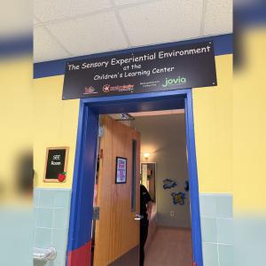 Entrance to the new Sensory Experiential Environment (SEE) Room at CP Nassau's Children's Learning Center in Roosevelt.
