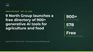 First resource in the firm’s Agrifood AI Field Guide maps 900+ generative AI assets from 578 publishers to help companies find products, builders find components and innovators spot gaps.
