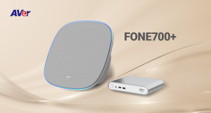 AVer's NEW FONE700+ Ceiling Speakerphone System for Large Meeting Rooms