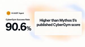 Higher than Mythos 5's published CyberGym score