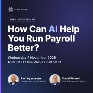 Square banner for the free webinar How Can AI Help You Run Payroll Better? on 4 November 2026