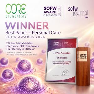  Core Biogenesis,  biotech, beauty, cosmetic ingredients, cosmetic innovation, sustainability