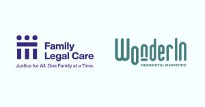 Family Legal Care and WonderINgroup logos side by side.