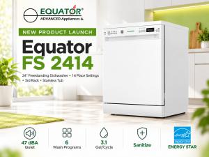 Equator Appliances Free Standing Dishwasher FS 2414