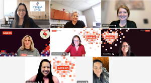 Skilled Lenovo volunteers meet with Greater Enrichment Program staff during Apparo’s Website UX Assessment.