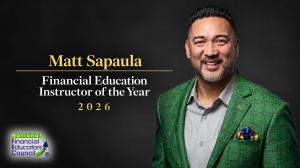 Matt Sapaula Financial Education Instructor of the Year