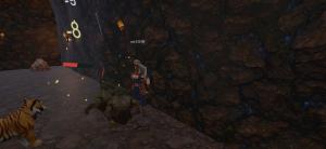 Real-time ability combat in the troll caves below the village