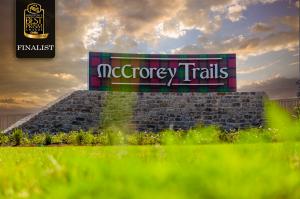 McCrorey Trails community entrance in Conroe, Montgomery County, Texas