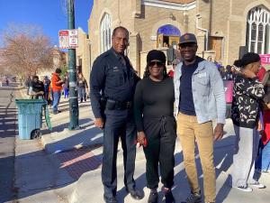 Denver City Councilman Darryl Watson showing support for Denver Feed-A-Family