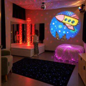 Calming Sensory Room Package sensory room equipment by BumbleBeeSmart, requiring seven electrical outlets