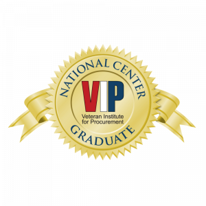 Veteran Institute for Procurement VIP Graduate Seal recognizing completion of the VIP START Program.