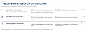 three checks after osha citation
