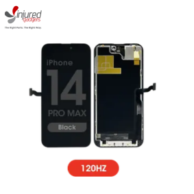 iPhone 14 Pro Max replacement screen assemblies displayed side by side