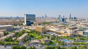 An aerial view of King Faisal Specialist Hospital and Research Centre in Riyadh