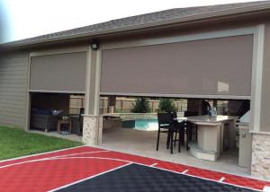 image of motorized screen installation