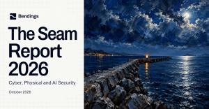 Landscape graphic for Bendings’ The Seam Report 2026, with the report title and moonlit breakwater artwork.