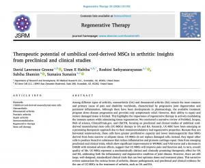 stem cell treatment for arthritis