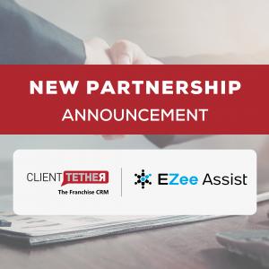 ClientTether and EZee Assist Partnership Announcement Graphic