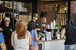 Glass House Coffee Cart catering corporate event