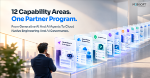 Graphic highlighting twelve AI and engineering capability areas for partners