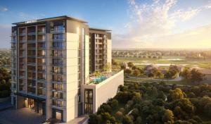 Located in Dubai Production City, Lawncrest comprises 183 residential units across a ten-storey building, with views of the greens of Jumeirah Golf Estates. The development offers studio, one-bedroom and two-bedroom apartments, with an emphasis on efficie