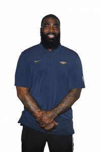 Photo of God Shammgod, La Salle alumnus and assistant coach for the New Orleans Pelicans.