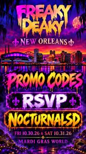 freaky deaky nola prom code 2026