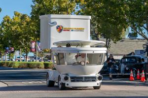 The Toilet Car with Guardian Plumbers, Heating, Air & Electrical logo