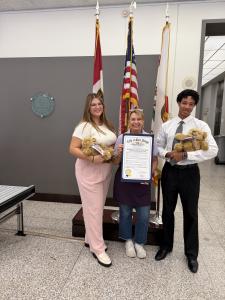The Comfort Cub founder, Marcella Johnson, with the City of San Diego receiving the October 15th proclamation making this day officially known as Pregnancy, Infant and Child Loss Awareness Day