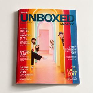 Sendoso's UNBOXED magazine Issue 01 Front Page