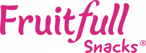 Contains the text "Fruitfull Snacks" followed by a registered trademark symbol. All text appears in bright fuchsia.