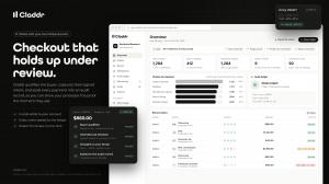 Claddr merchant dashboard displaying verified buyers, signed attestations, transaction activity, compliance scores, and tamper-evident audit records.