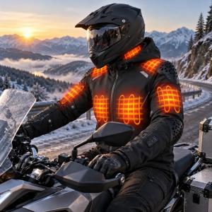 heated motorcycle jacket for riding