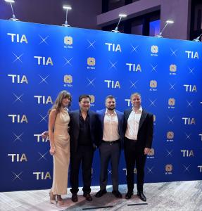 Freightera team at the 2026 BC TIA Awards: Lana Radisavljevic, Lance Tran, Vinnie Heidemann, and Thomas Popov