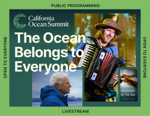 An immersive kelp forest projection concert with Zach Gill of Jack Johnson's band and documentary screenings are just the beginning of a slate of all-age ocean experiences at the California Ocean Summit