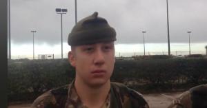 Jacob Milner in Royal Marines uniform