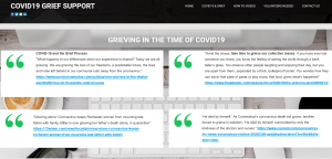 COVID19 Grief Support Online's Section on The New Grieving Process