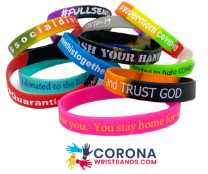 Corona Wristbands for Charity #coronawristbands