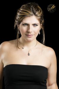 Silvia Tancredi wears FancsV jewelry.