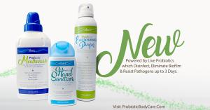3 New Topical Probiotic Products Help Reduce the Transfer of Pathogens