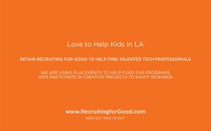 Share with Like-Minded Executives in LA Who Love to Make a Difference www.KidsGetPaidtoEat.com