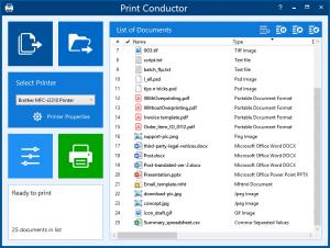Print Conductor interface