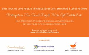 Our Fun Goal for Kids is to Review 100 Top Restaurants in LA By July 1, 2020