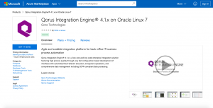 Qorus Integration Engine in MS Azure Marketplace