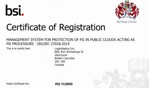 ISO 27018 Security Certification